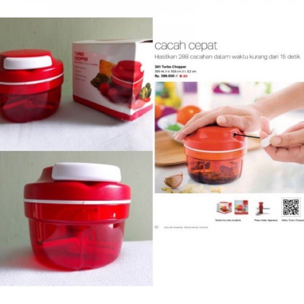 TUPPERWARE TURBO CHOPPER 300ML TUPPERWARE TURBO CHOPPER 300ML