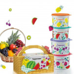 Tupperware Fruity Canister Set (4pcs) with box