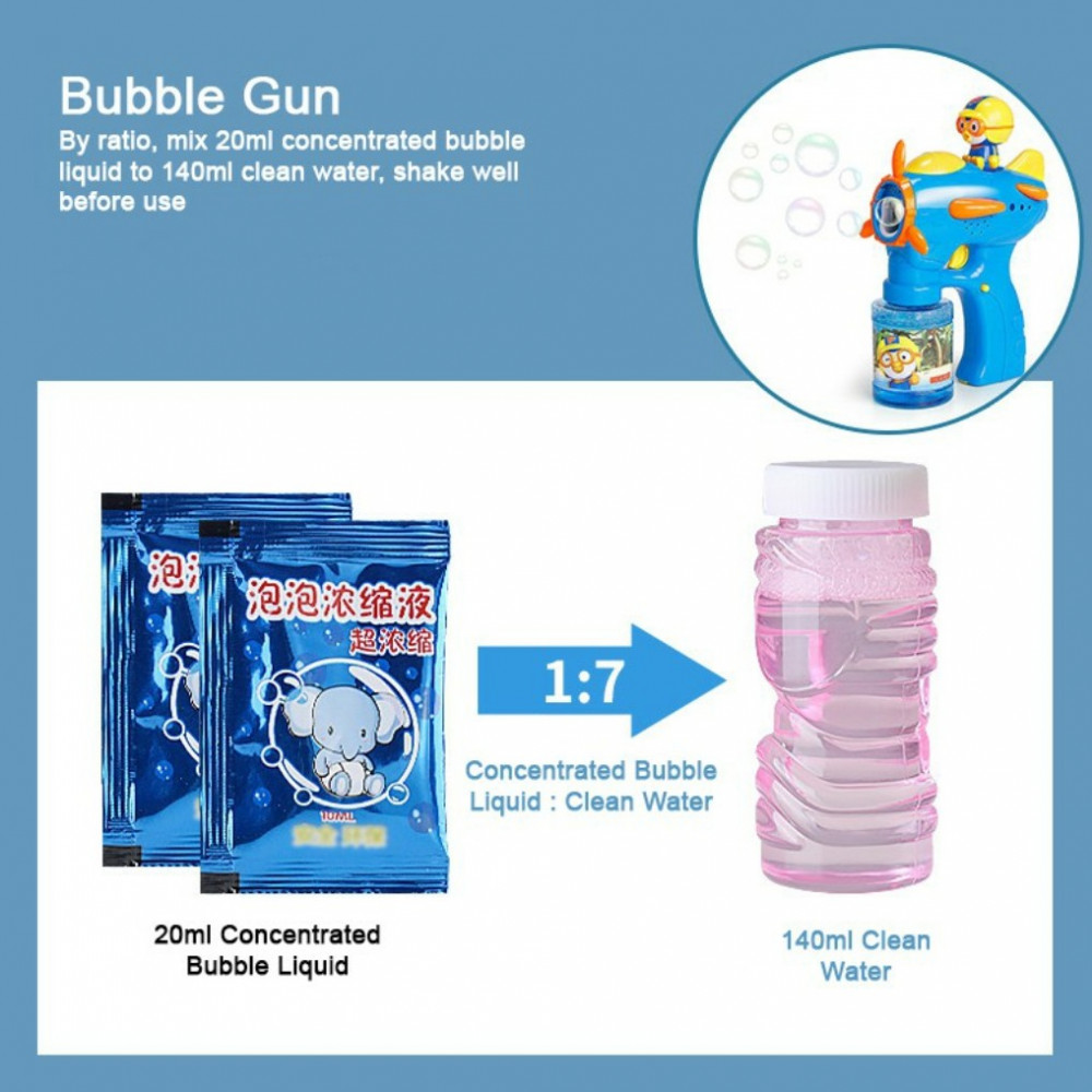 Bubble machine non-toxic liquid mouth blowing water colorful