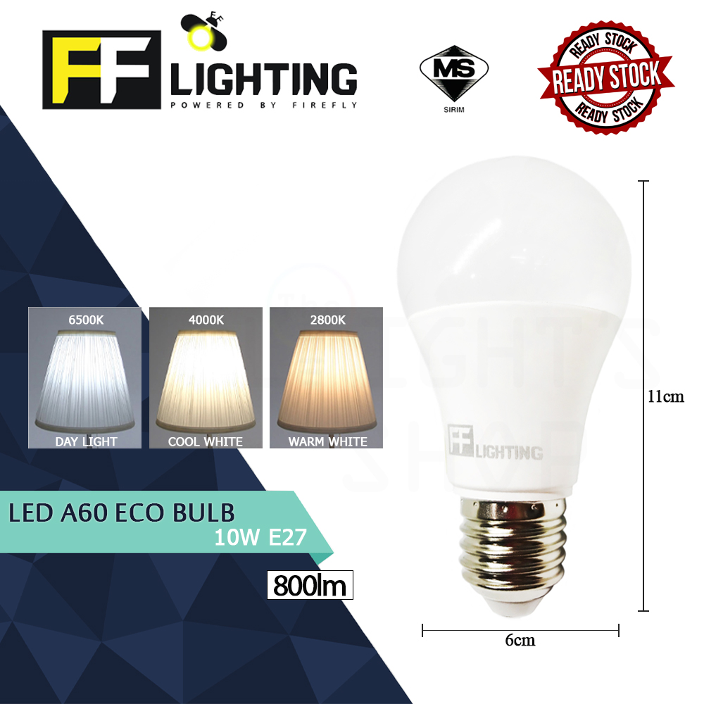 FFLighting Led A60 Eco Bulb 10W E27 Day Light/Cool White/Warm White FFLighting Led A60 Eco Bulb 10W E27 Day Light/Cool White/Warm White