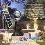 FFLighting Solar Led Spike Lamps 10W Day Light/Warm White