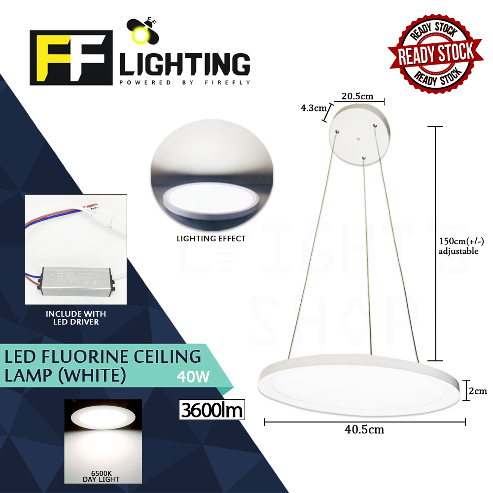 FFLighting Led Fluorine Ceiling Lamp 40W White Day Light FFLighting Led Fluorine Ceiling Lamp 40W White Day Light
