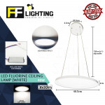 FFLighting Led Fluorine Ceiling Lamp 40W White Day Light