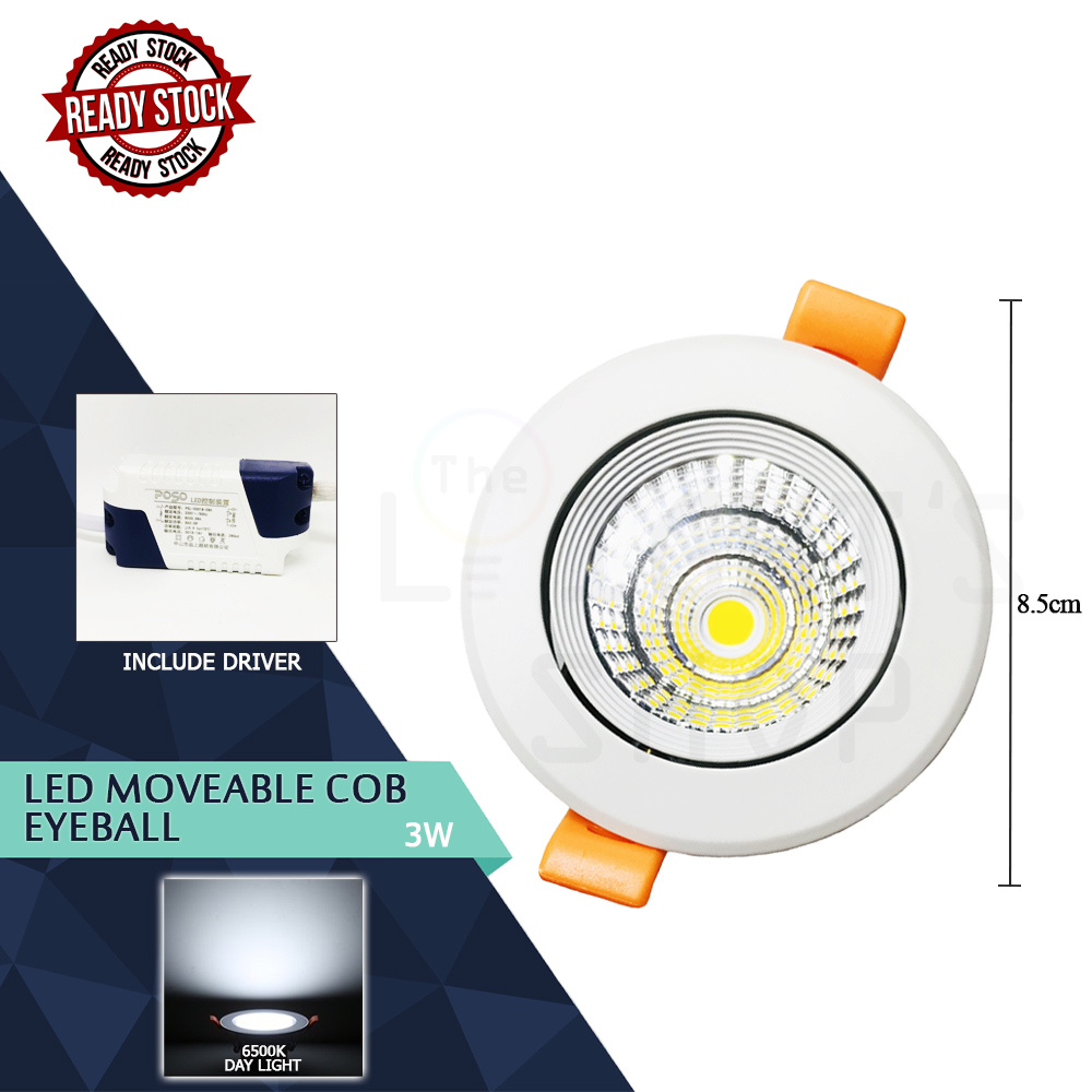 Led Moveable Eyeball COB 3W Day Light Led Moveable Eyeball COB 3W Day Light