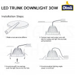 Otali Led Trunk Downlight 30W Day Light/Warm White