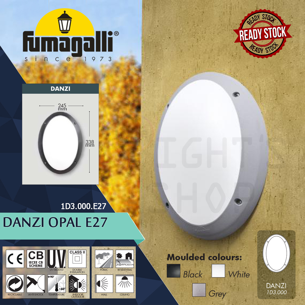 Fumagalli Danzi Black/Grey/White Opal E27#Wall Light#Wall Lamp#Ceiling Light#Ceiling Lamp#Lampu Dinding#Lampu Siling Fumagalli Danzi Black/Grey/White Opal E27#Wall Light#Wall Lamp#Ceiling Light#Ceiling Lamp#Lampu Dinding#Lampu Siling