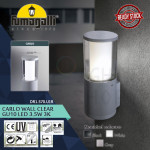 Fumagalli Carlo Wall Black/Grey/White Clear GU10 Led 3.5W 3K#Wall Light#Wall Lamp#Lampu Dinding