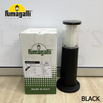 Fumagalli Carlo 400 Black/Grey Clear GU10 Led 3.5W 3K#Landscape Light#Garden Lamp#Outdoor Light#Lampu Luar