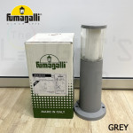 Fumagalli Carlo 400 Black/Grey Clear GU10 Led 3.5W 3K#Landscape Light#Garden Lamp#Outdoor Light#Lampu Luar