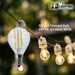 FFL Led Filament Bulb G45 4W E14 Warm White#FF Lighting#E14 Bulb#Edison Bulb#Candle Bulb#Vintage Light#Mentol#电灯泡