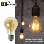 FFL Led Filament Bulb A60 4W E27 Warm White#FF Lighting#E27 Bulb#Edison Bulb#A60 Bulb#Vintage Light#Mentol#电灯泡