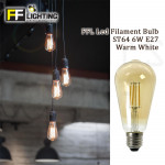 FFL Led Filament Bulb ST64 6W E27 Warm White#FF Lighting#E27 Bulb#Edison Bulb#ST64 Bulb#Vintage Light#Mentol#电灯泡