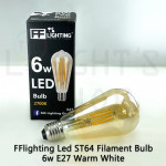 FFL Led Filament Bulb ST64 6W E27 Warm White#FF Lighting#E27 Bulb#Edison Bulb#ST64 Bulb#Vintage Light#Mentol#电灯泡