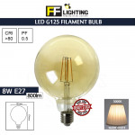 FFL Led Filament Bulb G125 8W E27 Warm White#FF Lighting#E27 Bulb#Edison Bulb#G125 Bulb#Vintage Light#Mentol#电灯泡