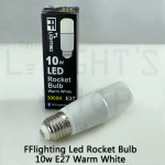 FFL Led Rocket Bulb 10W E27 Day Light/Cool White/Warm White#FF Lighting#E27 Bulb#Stick Bulb#Mentol#电灯泡