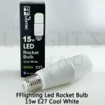 FFL Led Rocket Bulb 15W E27 Day Light/Cool White/Warm White#FF Lighting#E27 Bulb#Stick Bulb#Mentol#电灯泡