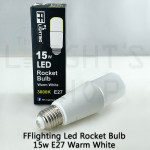 FFL Led Rocket Bulb 15W E27 Day Light/Cool White/Warm White#FF Lighting#E27 Bulb#Stick Bulb#Mentol#电灯泡