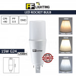 FFL Led Rocket Bulb 15W G24 Day Light/Cool White/Warm White#FF Lighting#G24 Bulb#Stick Bulb#Mentol#电灯泡