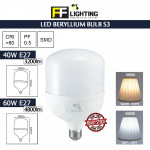 FFL Led Beryllium Bulb S3 40W/60W E27 Day Light/Warm White#FF Lighting#Globe Lamp#E27 Bulb#Led Bulb#Mentol#电灯泡