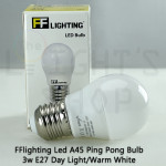 FFL Led A45 Ping Pong Bulb 3W E27 Day Light/Warm White#FF Lighting#E27 Bulb#A45 Led Bulb#A Bulb#Mentol#电灯泡