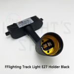 FFL Track E27 Holder Black/White#FF Lighting#Track Light Holder#E27 Base#Track Light Fitting#Track Rail Fitting