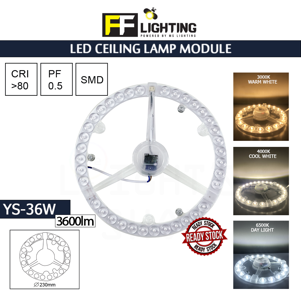 FFL Led Ceiling Lamp Module YS-36W Day Light/Cool White/Warm White#FF Lighting#Magnet#Accessories#Lampu Ceiling#吸顶灯