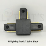 FFL Track Rail T Joint White/Black#FF Lighting#Track Rail Fitting#Track Light Fitting#Track Joint