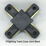 FFL Track Rail Cross(+) Joint White/Black#FF Lighting#Track Rail Fitting#Track Light Fitting#Track Joint