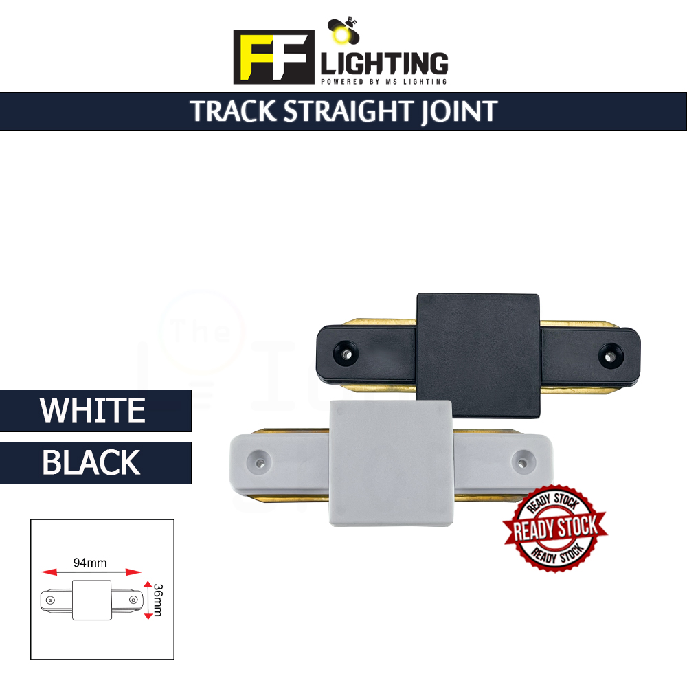 FFL Track Rail Straight(I) Joint White/Black#FF Lighting#Track Rail Fitting#Track Light Fitting#Track Joint