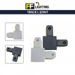 FFL Track Rail L Joint White/Black#FF Lighting#Track Rail Fitting#Track Light Fitting#Track Joint