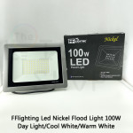 FFL Led Nickel Flood Light 100w Day Light/Cool White/Warm White#FF Lighting#Outdoor Lighting#Flood Spotlight#Led Flood Light#Lampu