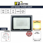 FFL Led Nickel Flood Light 150w Day Light/Warm White#FF Lighting#Outdoor Lighting#Flood Spotlight#Led Flood Light#Lampu