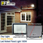 FFL Led Nickel Flood Light 150w Day Light/Warm White#FF Lighting#Outdoor Lighting#Flood Spotlight#Led Flood Light#Lampu