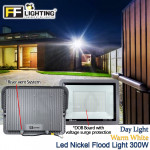 FFL Led Nickel Flood Light 300w Day Light/Warm White#FF Lighting#Outdoor Lighting#Flood Spotlight#Led Flood Light#Lampu