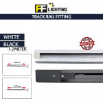 FFL Track Rail White/Black#FF Lighting#Track Rail Fitting#Track Light Fitting#Track Aluminium
