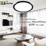 FFL Led Fluorine Ceiling Lamp 40W Black/White Day Light#FF Lighting#Led Ceiling Lamp#Led Ceiling Light#Lampu Siling#吸顶灯
