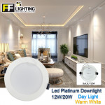 FFL Led Platinum Downlight 12W/20W Day Light/Warm White#FF Lighting#Ceiling Light#Led Downlight#Lampu Siling#吸顶灯