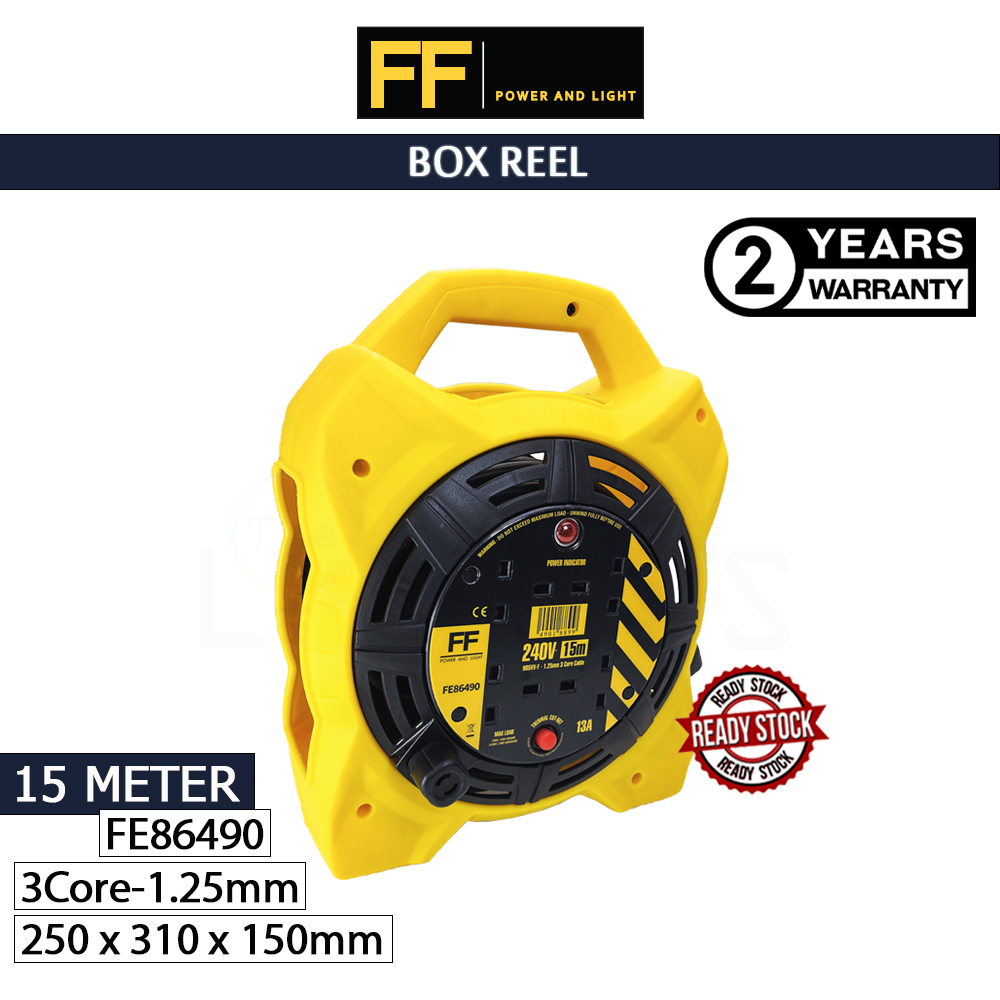 FF Power And Light Box Reel 15 Meters FE86490#Wire Cable Reel#Industrial Cable Reel#Extension Wire Cable#电缆卷 FF Power And Light Box Reel 15 Meters FE86490#Wire Cable Reel#Industrial Cable Reel#Extension Wire Cable#电缆卷