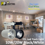 FFL Led Eco Track Light 10W/20W Black/White Day Light/Cool White/Warm White#FF Lighting#Rail Light#Trek Siling#Bar Lampu