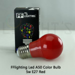 FFL Led Colour Bulb 5W E27 Day Light/Warm White/Red/Yellow/Green/Blue#FF Lighting#E27 Bulb#Led Bulb#Color Bulb#Mentol#电灯泡