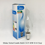 Midea Tailed Candle Bulb CA35 40W E14 Clear Warm White#Incandescent Bulb#E14 Bulb#Mentol Lampu#电灯泡