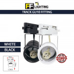 FFL Track GU10 Fitting Black/White#FF Lighting#Track Light Holder#GU10 Holder#Track Light Fitting#Track Rail Fitting