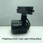 FFL Track GU10 Fitting Black/White#FF Lighting#Track Light Holder#GU10 Holder#Track Light Fitting#Track Rail Fitting