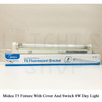 Midea T5 Fixture With Cover And Switch 8W Day Light#T5 Tube Light#Tube Fitting#Wall/Ceiling Tube#Fluorescent Tube Lamp