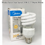 Midea Saver Star Spiral Bulb 20W E27 Warm White#E27 Bulb#Mentol Lampu#电灯泡