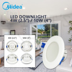 Midea Led Downlight (2.5")/(4") 4W/10W Day Light/Cool White/Warm White#Ceiling Light#Ceiling Lamp#Siling Lampu#吸顶灯