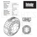 DEFENDER Cassette Reel 10 Meters (Power Cord) l E86576#Wire Cable Reel#Industrial Cable Reel#Extension Wire Cable Reel#电缆卷