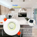Led Eyeball 7W Day light/Warm White#Spotlight#Downlight#Room Ceiling Light#Lampu Siling#Adjustable#Led Eyeball#灯
