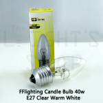 FFL Candle Bulb C35 25W/40W E27 Clear/Frost Warm White#FF Lighting#E14 Bulb#Incandescent Bulb#C35 Bulb#Mentol#电灯泡