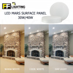 FFL Led Mars Surface Panel Lamp 30W/40W Round Day Light/Cool White/Warm White#FF Lighting#Ceiling Light#Lampu Siling#灯